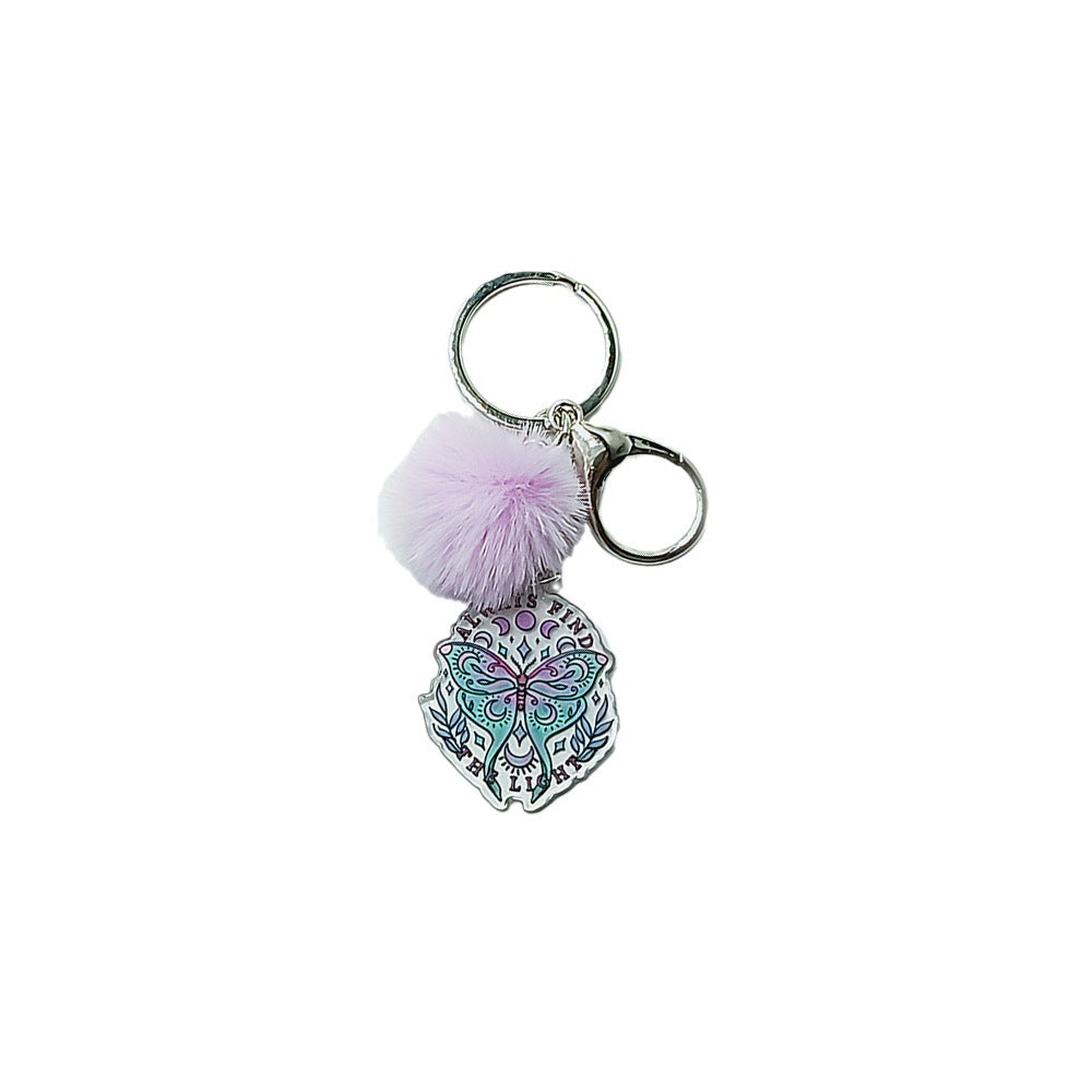 Wholesale Acrylic Alien Butterfly Elk Keychain